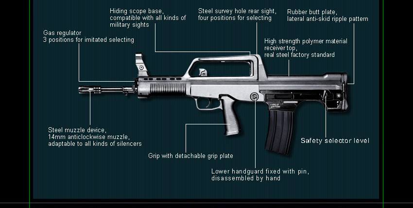 Marker - Pistol mitraliera airsoft Model 97 - HOBBY 