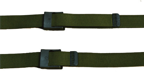 Centura militara 4 x125 cm,neagra, kaki, woodland - cu catarama plastic, Commando- Made in Germany 