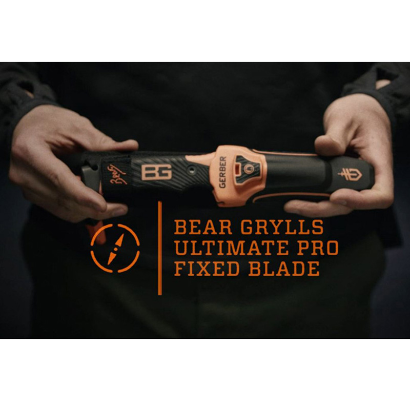 Cutit Gerber Bear Grylls Ultimate Pro Fixed Blade (amnar,fluier,piatra de ascutit) 