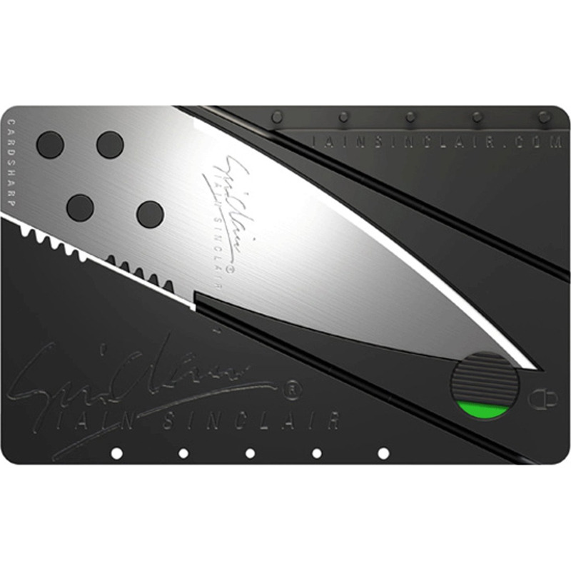 Cutit CARD , de purtat in portofel,CardSharp lama inox chirurgical 76mm 